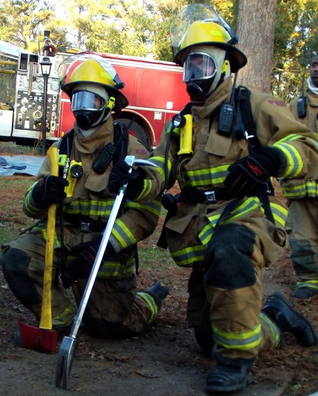 Fire Suspension Team Working on the Lnad